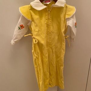 Gorgeous vintage floral embroidered one piece.